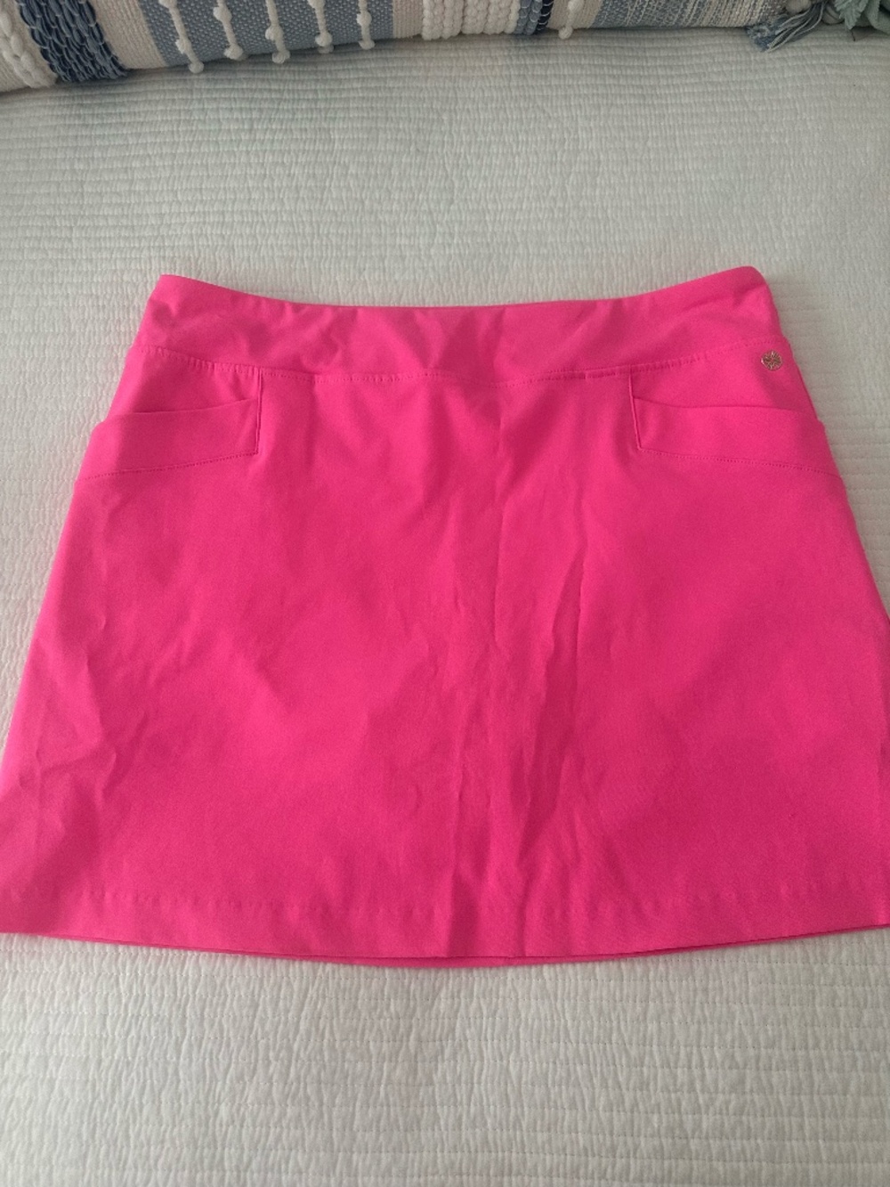 Lily Pulitzer UPF 50+ Luxletic Monica Skirt Skort Pink Isle Size 16